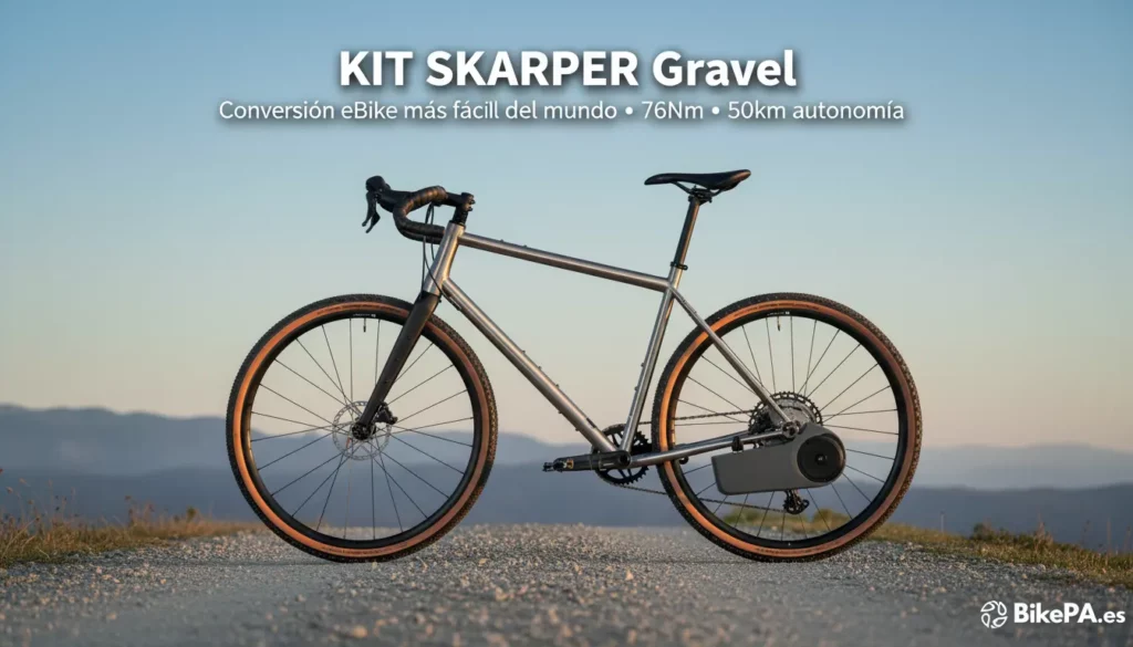 El mejor kit de conversion a bicicleta electrica esta ahora disponible para la practica del gravel