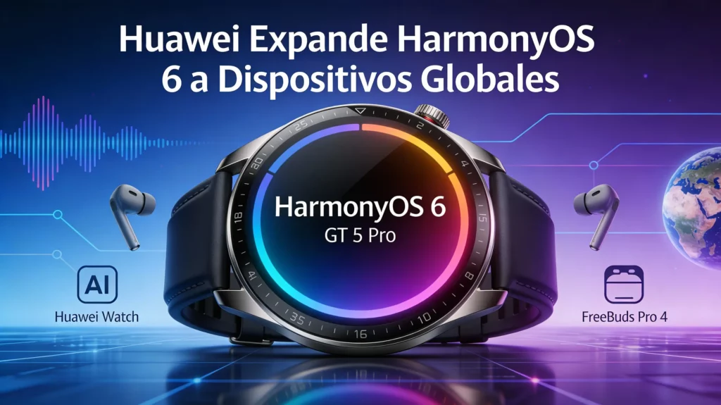 Huawei inicia el despliegue global de HarmonyOS 6 para dispositivos portátiles Huawei inicia el despliegue global de HarmonyOS 6 para dispositivos portatiles