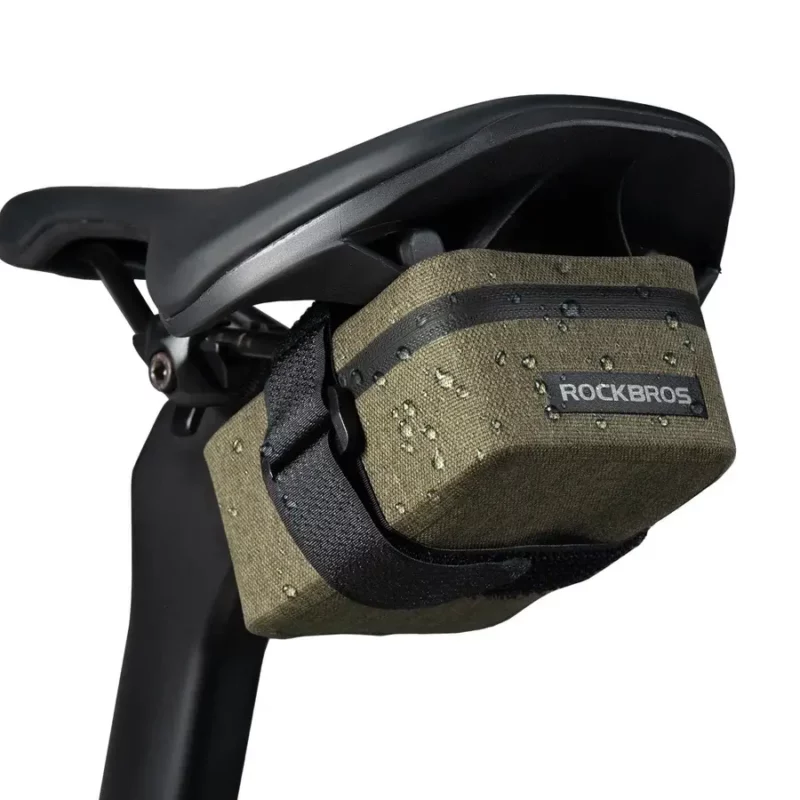 Bolsa para sillín de bicicleta ROCKBROS, ligera, compacta e impermeable, para bicicleta de carretera y MTB Bolsa para sillin de bicicleta ROCKBROS ligera compacta e impermeable para bicicleta de carretera y MTB