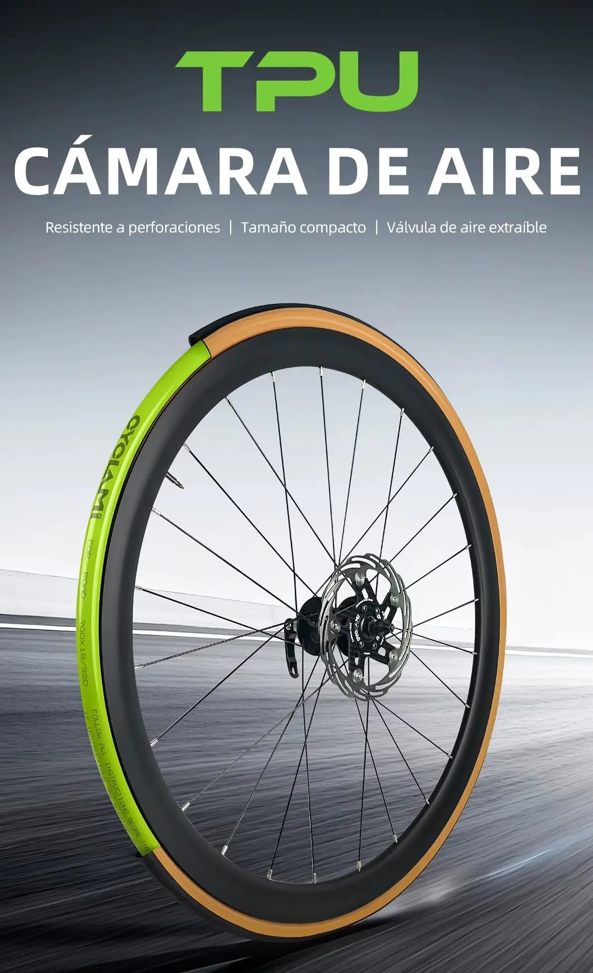 Cámara de aire Cyclami 700C de TPU de 38g