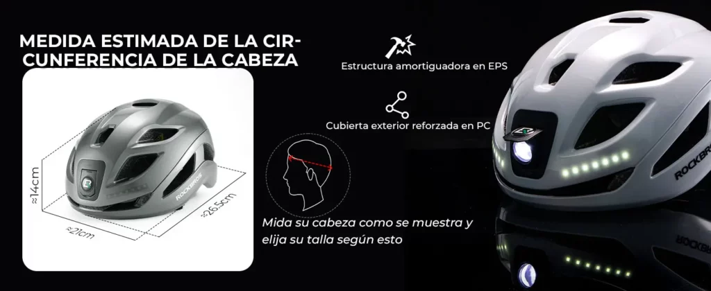 Guía de tallas del casco ROCKBROS: cómo medir la circunferencia de la cabeza