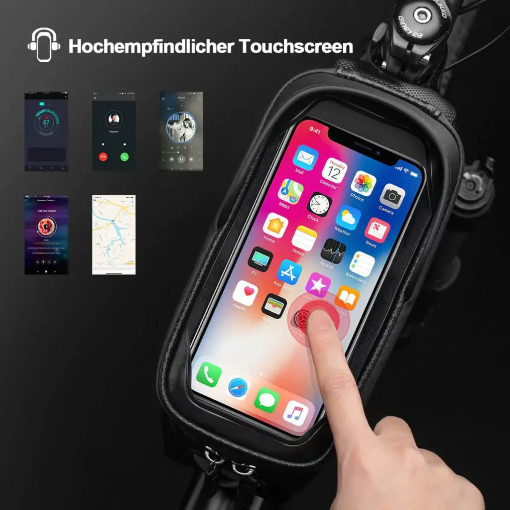Uso táctil de la ventana TPU en la bolsa de cuadro
