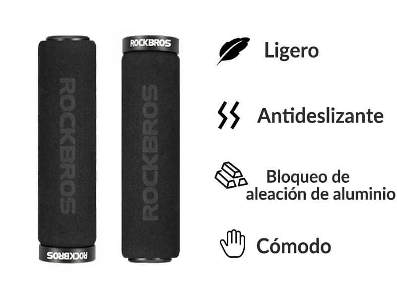 Peso real de 60 gramos el par de los puños de espuma ultra ligeros para ciclismo