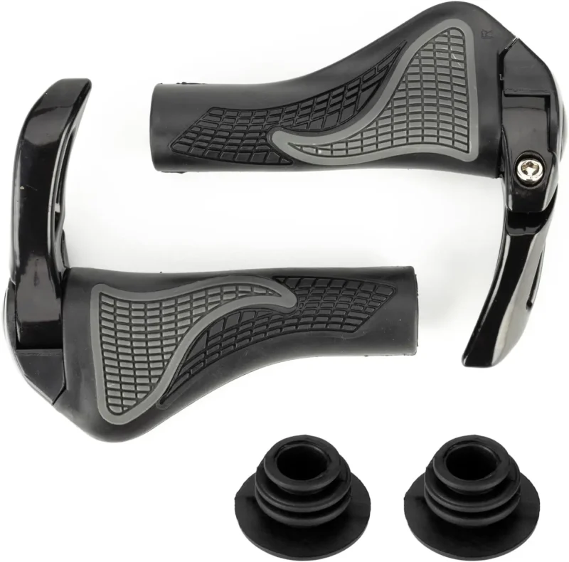 ROCKBROS Puños Ergonómicos para Bicicleta de Goma, Empuñaduras de Manillar Antideslizantes para MTB BMX Bicicleta Carretera Accesorios de Ciclismo, Universal